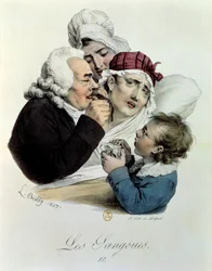 Sangsues, gravé par Delpech, 1827